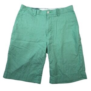 Polo Ralph Lauren Mens Size 31 Green White Houndstooth Chino Shorts Preppy Golf